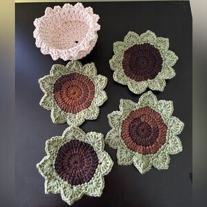 Crochet Succulent Coasters